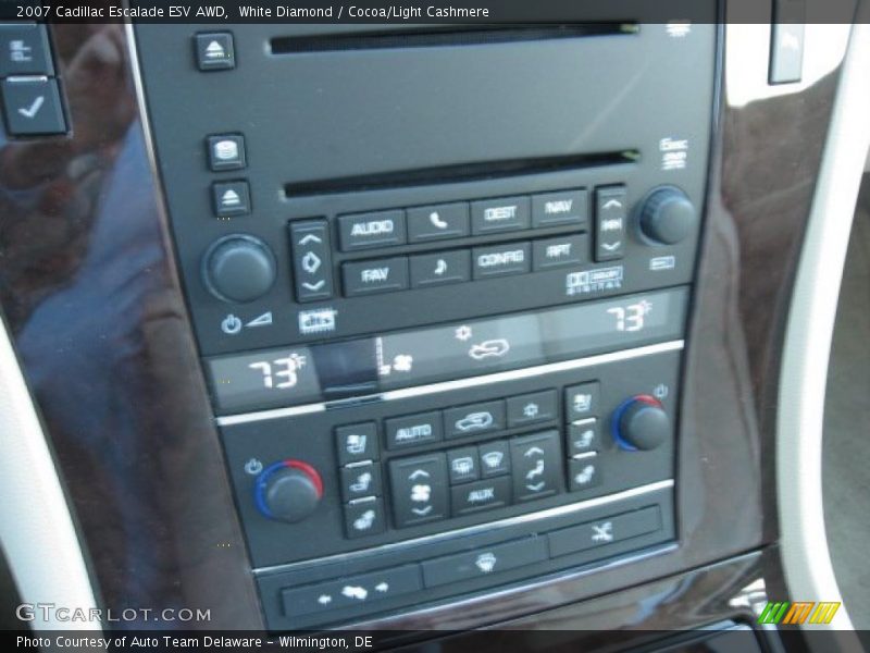 White Diamond / Cocoa/Light Cashmere 2007 Cadillac Escalade ESV AWD