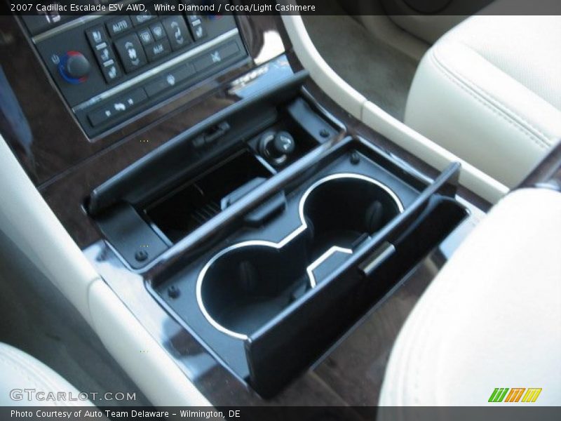 White Diamond / Cocoa/Light Cashmere 2007 Cadillac Escalade ESV AWD