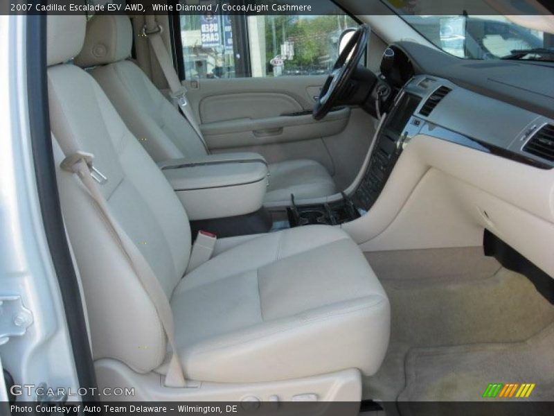 White Diamond / Cocoa/Light Cashmere 2007 Cadillac Escalade ESV AWD