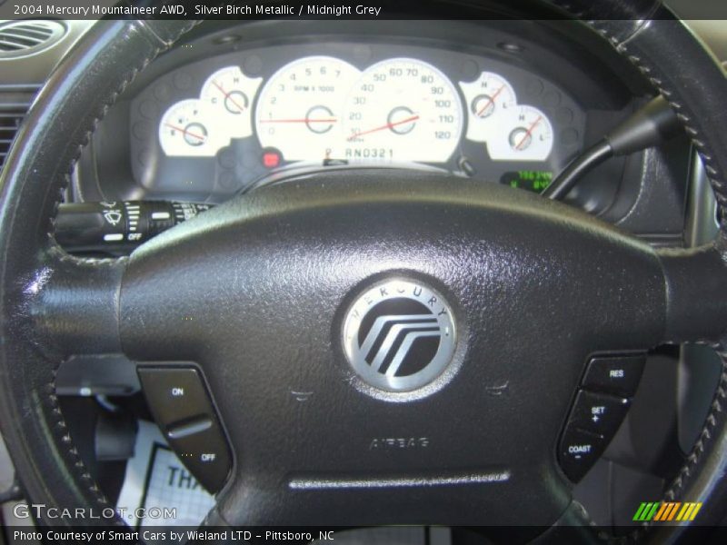 Silver Birch Metallic / Midnight Grey 2004 Mercury Mountaineer AWD