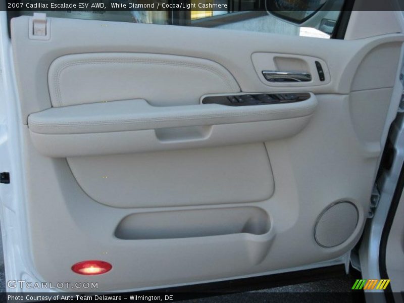White Diamond / Cocoa/Light Cashmere 2007 Cadillac Escalade ESV AWD