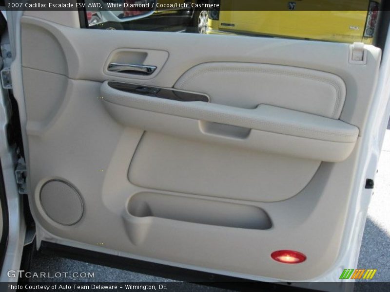 White Diamond / Cocoa/Light Cashmere 2007 Cadillac Escalade ESV AWD