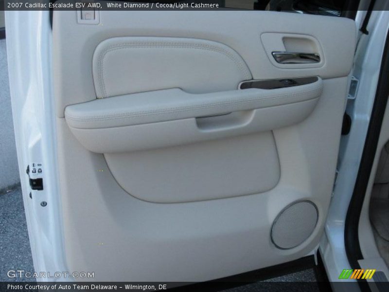 White Diamond / Cocoa/Light Cashmere 2007 Cadillac Escalade ESV AWD