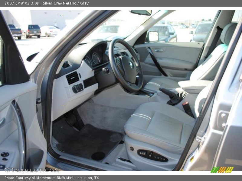 Silver Grey Metallic / Grey 2007 BMW X3 3.0si