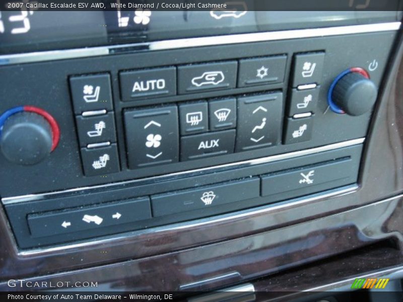 White Diamond / Cocoa/Light Cashmere 2007 Cadillac Escalade ESV AWD
