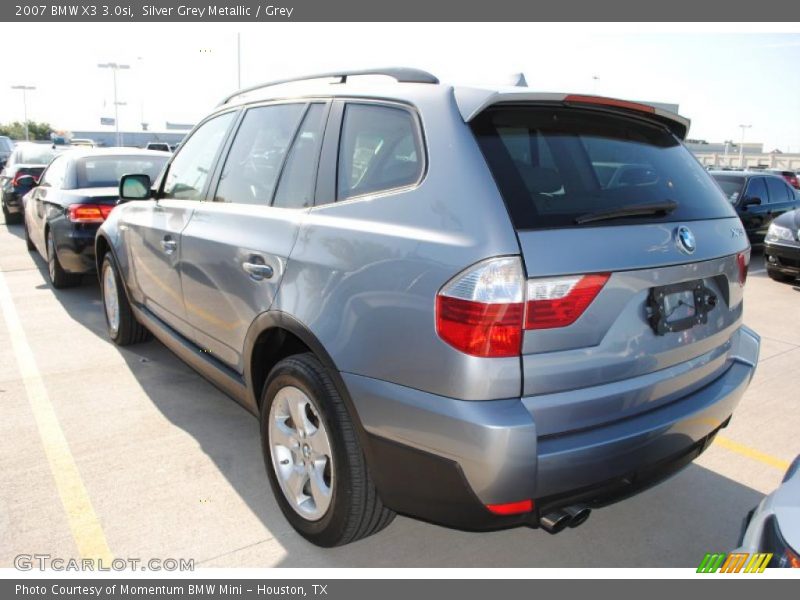 Silver Grey Metallic / Grey 2007 BMW X3 3.0si