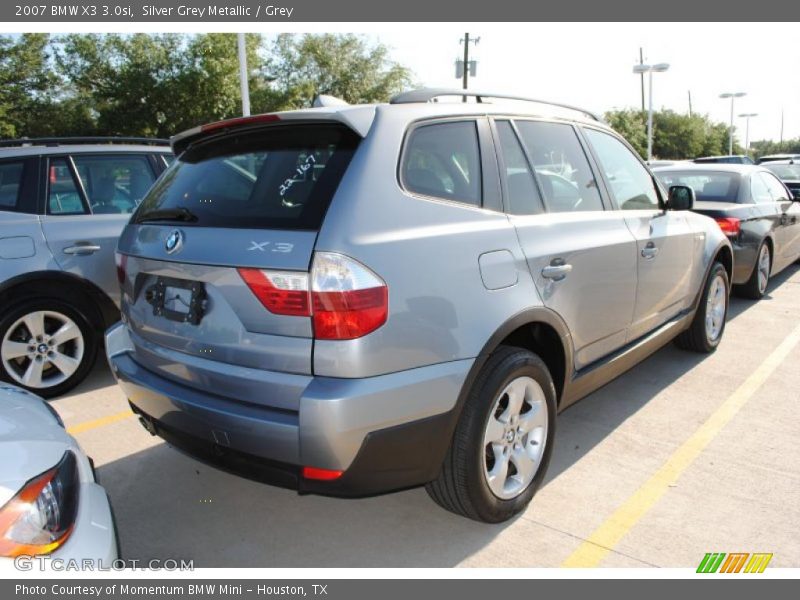 Silver Grey Metallic / Grey 2007 BMW X3 3.0si
