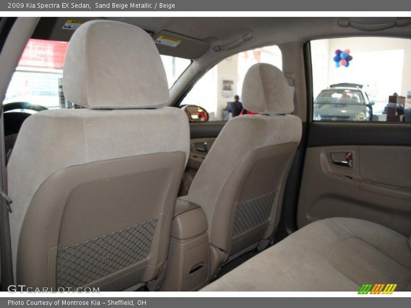 Sand Beige Metallic / Beige 2009 Kia Spectra EX Sedan