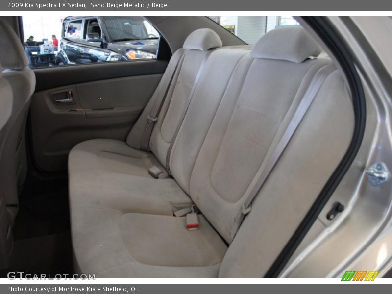 Sand Beige Metallic / Beige 2009 Kia Spectra EX Sedan