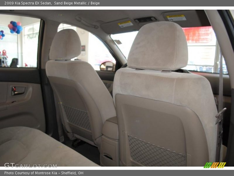 Sand Beige Metallic / Beige 2009 Kia Spectra EX Sedan