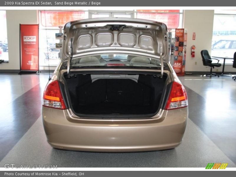 Sand Beige Metallic / Beige 2009 Kia Spectra EX Sedan