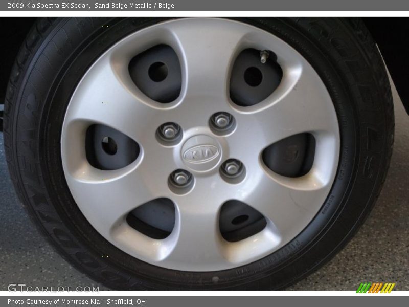 Sand Beige Metallic / Beige 2009 Kia Spectra EX Sedan