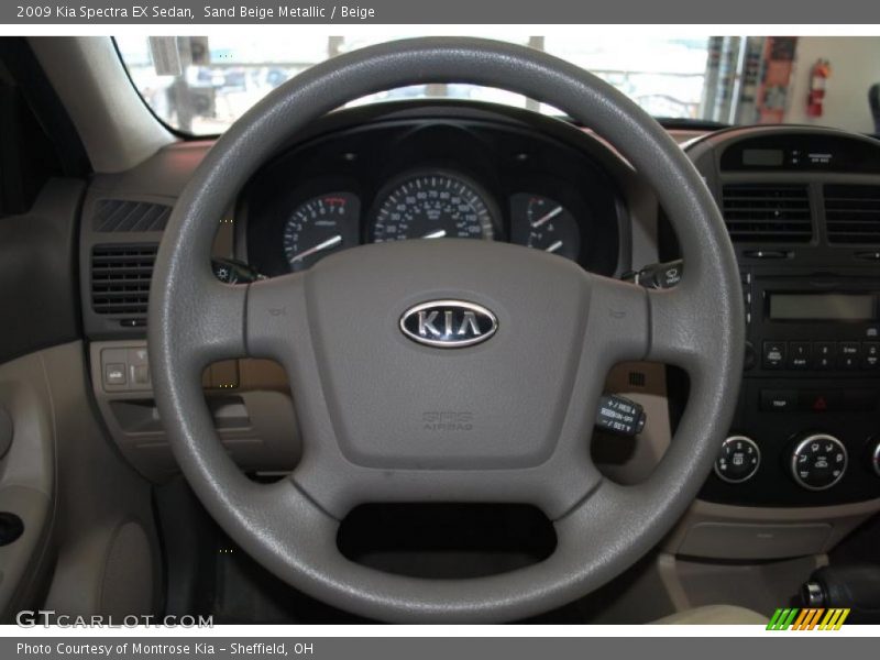 Sand Beige Metallic / Beige 2009 Kia Spectra EX Sedan