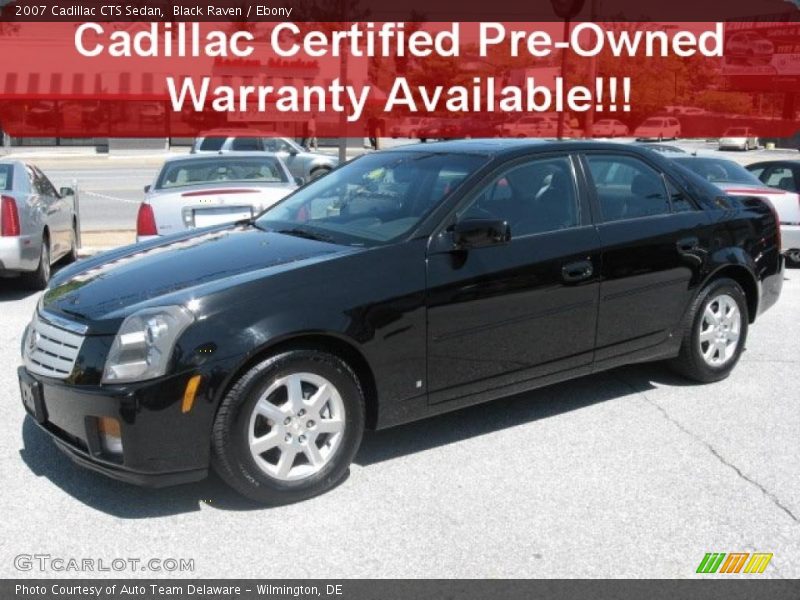 Black Raven / Ebony 2007 Cadillac CTS Sedan