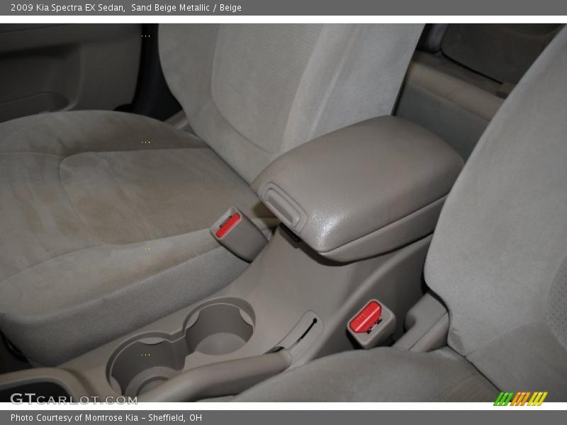 Sand Beige Metallic / Beige 2009 Kia Spectra EX Sedan