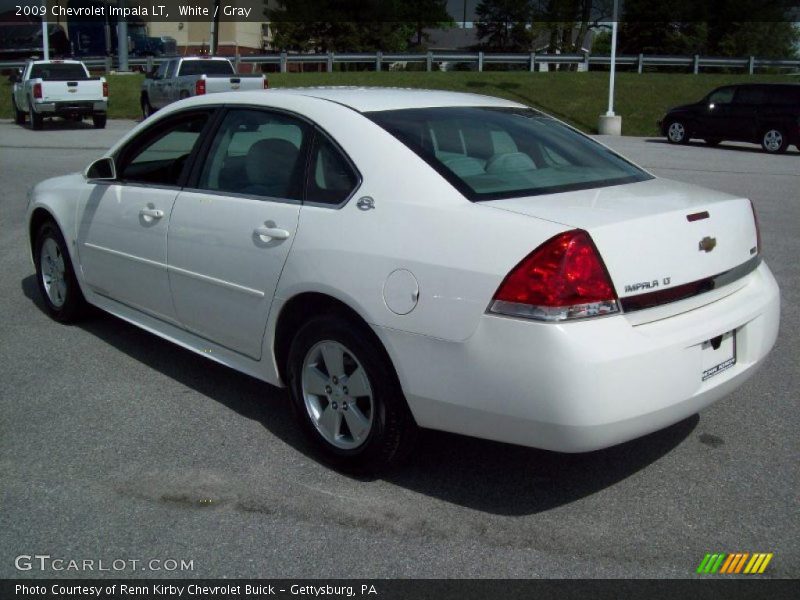 White / Gray 2009 Chevrolet Impala LT