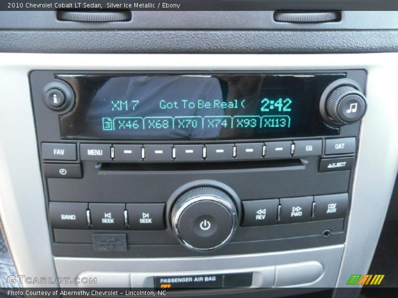 Silver Ice Metallic / Ebony 2010 Chevrolet Cobalt LT Sedan