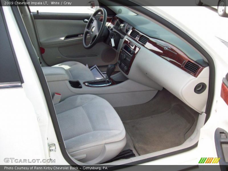 White / Gray 2009 Chevrolet Impala LT