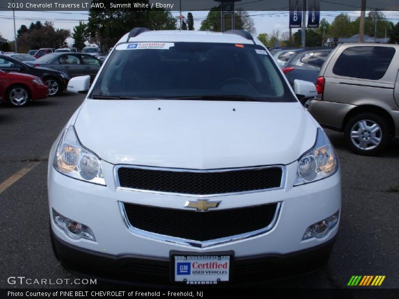 Summit White / Ebony 2010 Chevrolet Traverse LT AWD