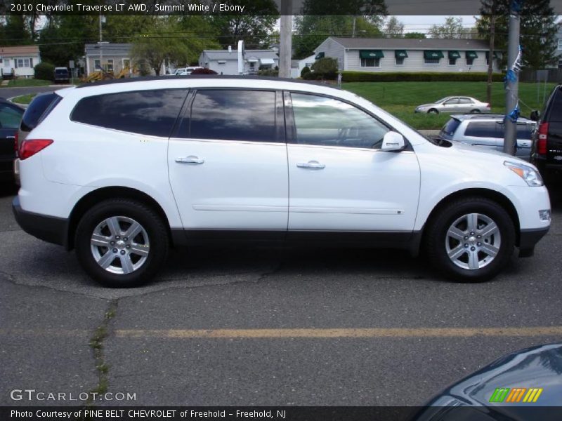 Summit White / Ebony 2010 Chevrolet Traverse LT AWD