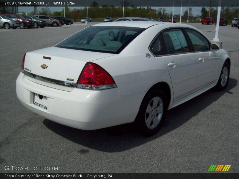 White / Gray 2009 Chevrolet Impala LT