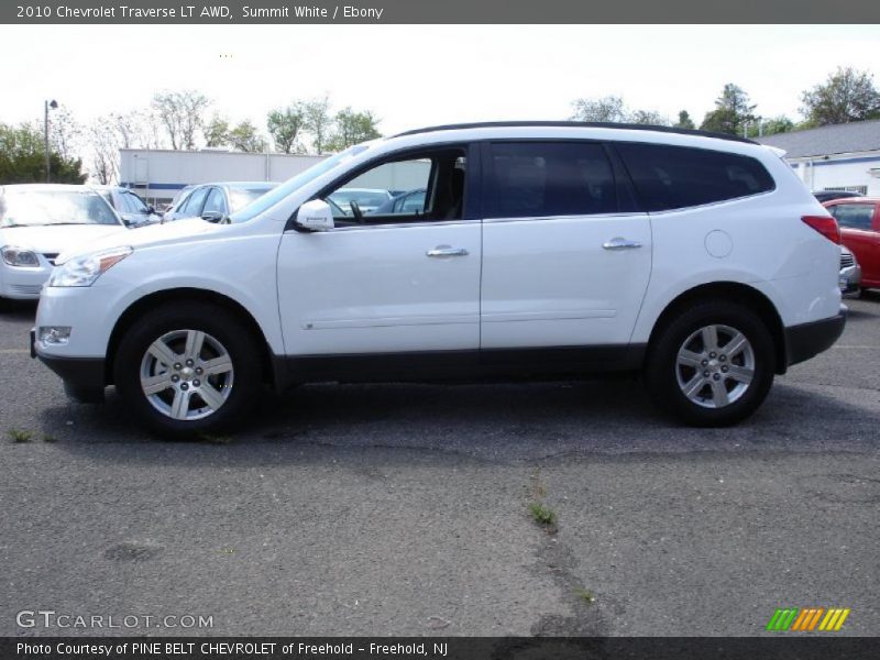 Summit White / Ebony 2010 Chevrolet Traverse LT AWD