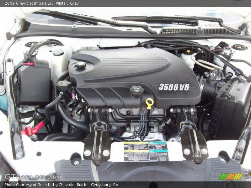 White / Gray 2009 Chevrolet Impala LT