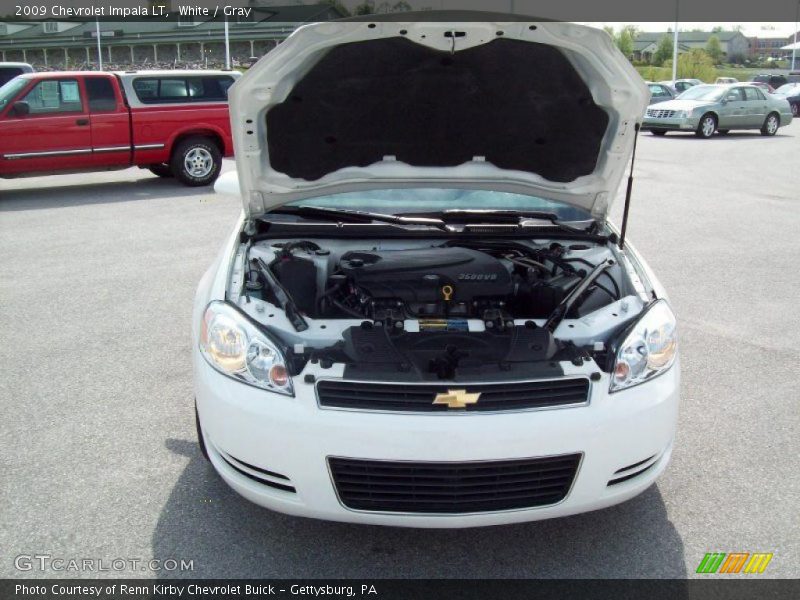 White / Gray 2009 Chevrolet Impala LT
