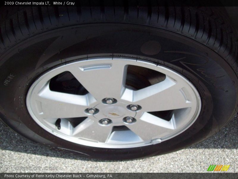 White / Gray 2009 Chevrolet Impala LT