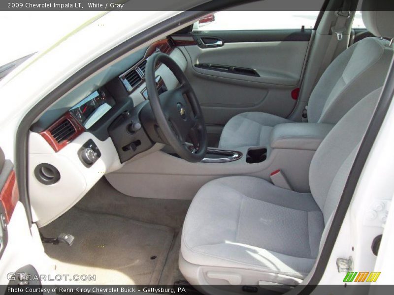 White / Gray 2009 Chevrolet Impala LT