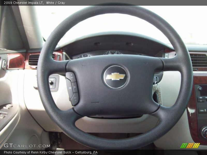 White / Gray 2009 Chevrolet Impala LT