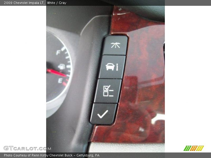 White / Gray 2009 Chevrolet Impala LT