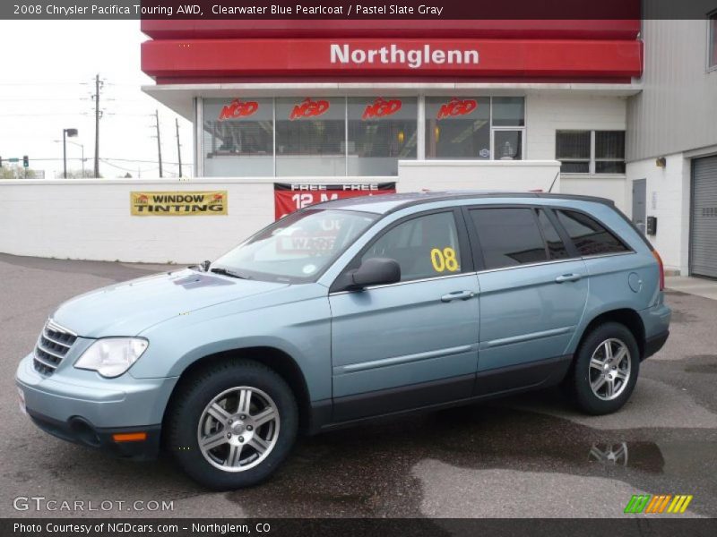 Clearwater Blue Pearlcoat / Pastel Slate Gray 2008 Chrysler Pacifica Touring AWD