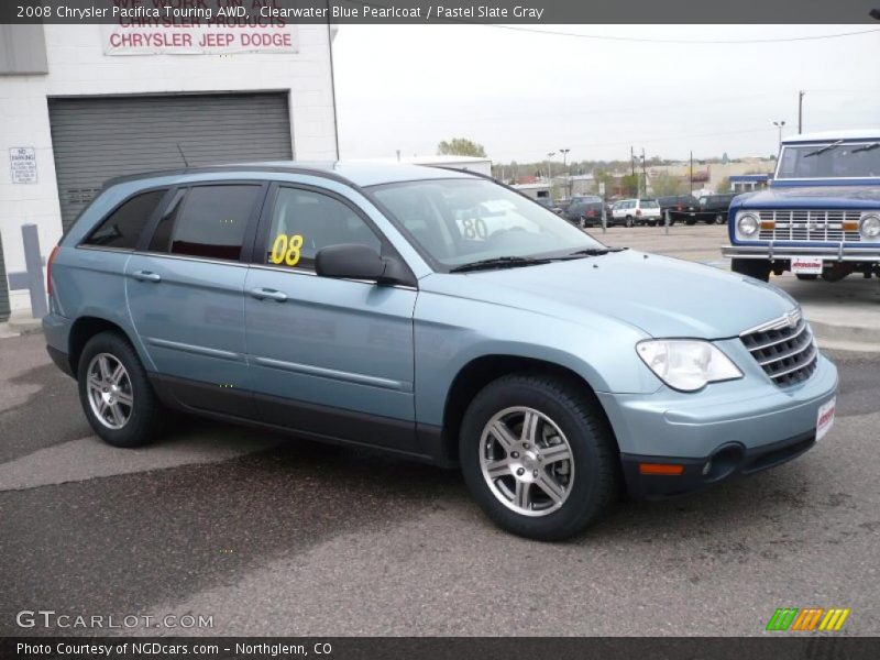 Clearwater Blue Pearlcoat / Pastel Slate Gray 2008 Chrysler Pacifica Touring AWD