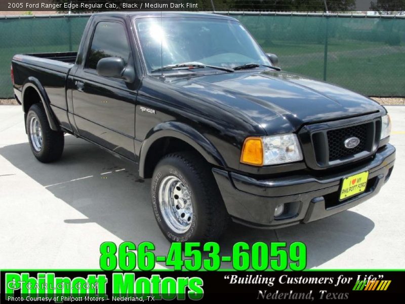 Black / Medium Dark Flint 2005 Ford Ranger Edge Regular Cab