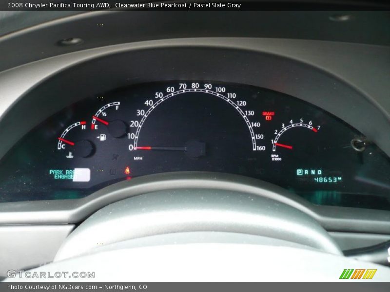 Clearwater Blue Pearlcoat / Pastel Slate Gray 2008 Chrysler Pacifica Touring AWD