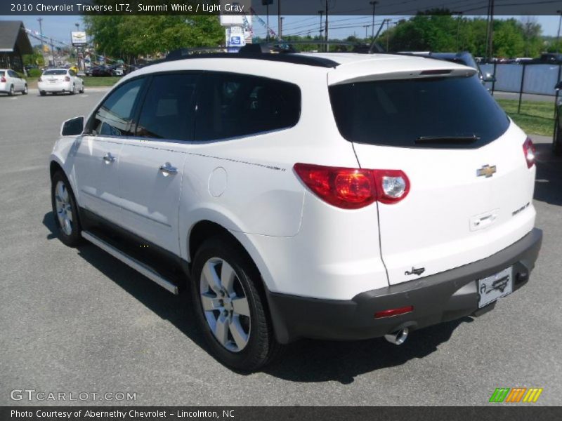 Summit White / Light Gray 2010 Chevrolet Traverse LTZ