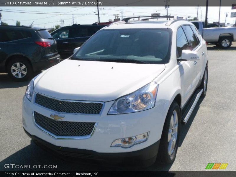 Summit White / Light Gray 2010 Chevrolet Traverse LTZ
