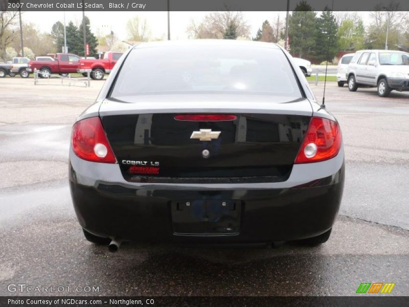 Black / Gray 2007 Chevrolet Cobalt LS Sedan