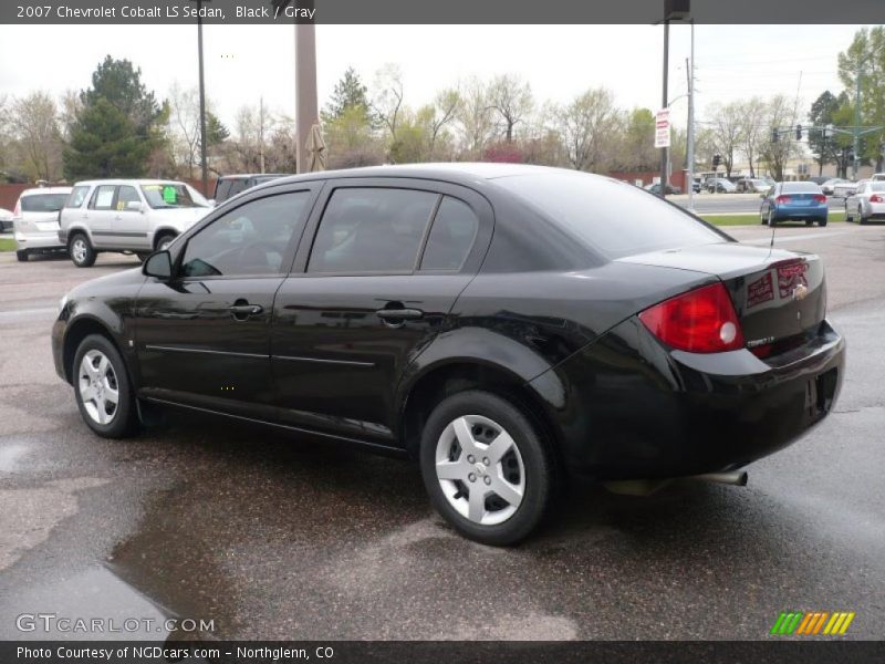 Black / Gray 2007 Chevrolet Cobalt LS Sedan