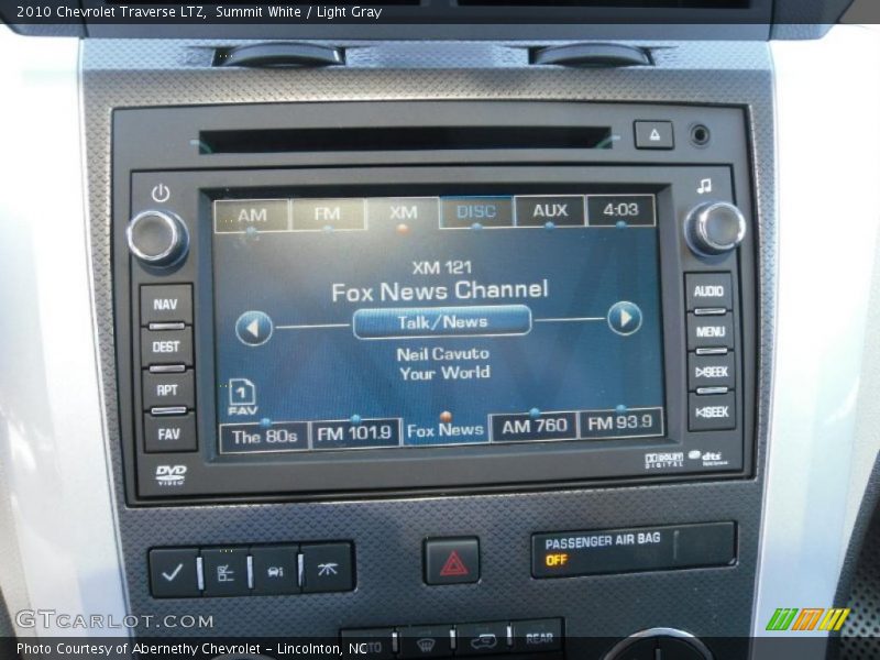 Summit White / Light Gray 2010 Chevrolet Traverse LTZ