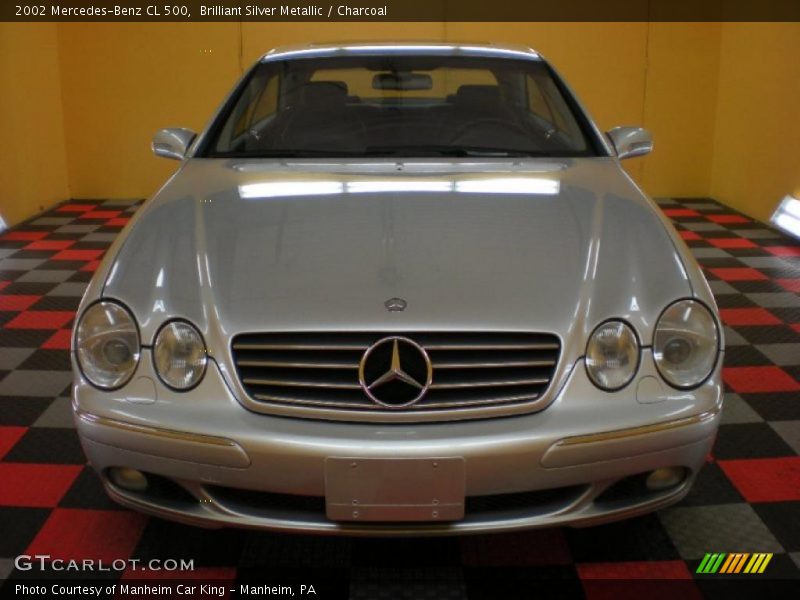 Brilliant Silver Metallic / Charcoal 2002 Mercedes-Benz CL 500