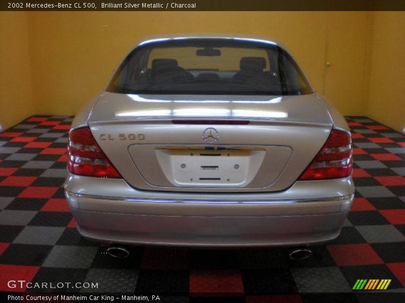 Brilliant Silver Metallic / Charcoal 2002 Mercedes-Benz CL 500