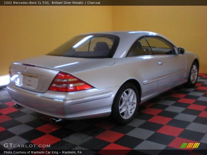 Brilliant Silver Metallic / Charcoal 2002 Mercedes-Benz CL 500