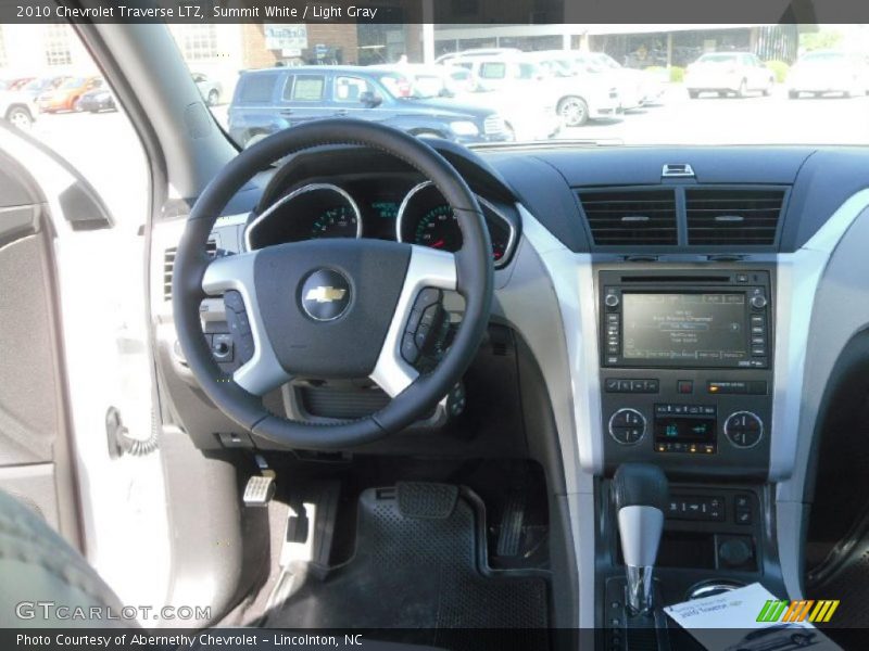 Summit White / Light Gray 2010 Chevrolet Traverse LTZ