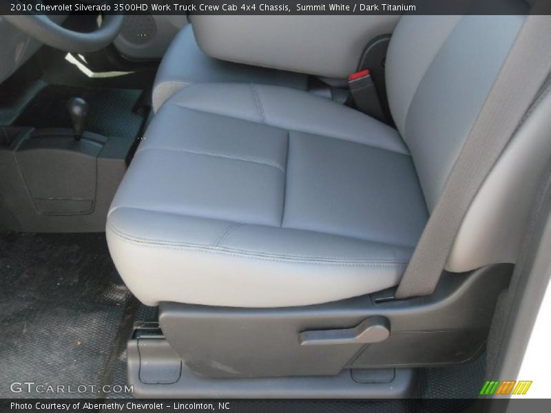 Summit White / Dark Titanium 2010 Chevrolet Silverado 3500HD Work Truck Crew Cab 4x4 Chassis