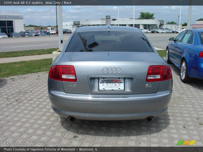 Atlas Grey / Black 2006 Audi A8 4.2 quattro
