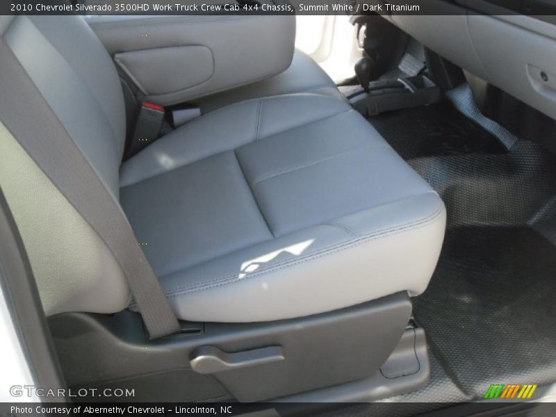 Summit White / Dark Titanium 2010 Chevrolet Silverado 3500HD Work Truck Crew Cab 4x4 Chassis