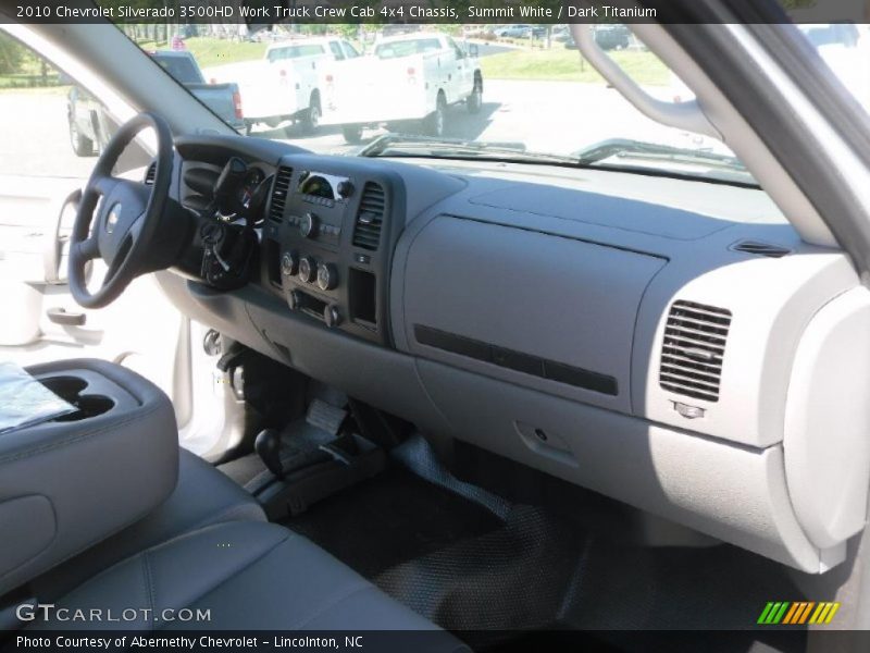 Summit White / Dark Titanium 2010 Chevrolet Silverado 3500HD Work Truck Crew Cab 4x4 Chassis