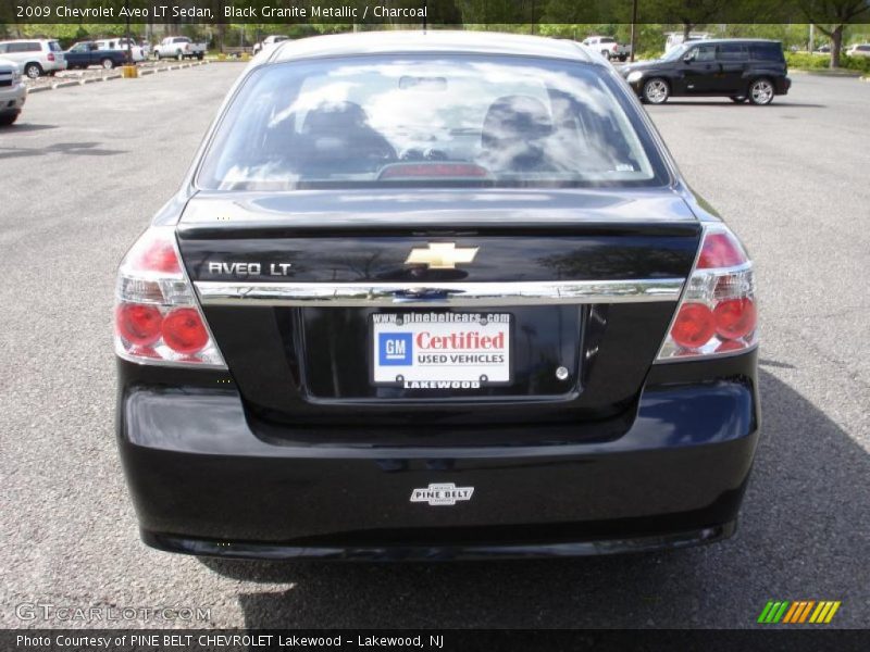 Black Granite Metallic / Charcoal 2009 Chevrolet Aveo LT Sedan